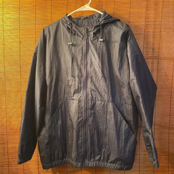 Cabin Creek Navy Blue Windbreaker Jacket zipper front closure Size Medium - Picture 3 of 4